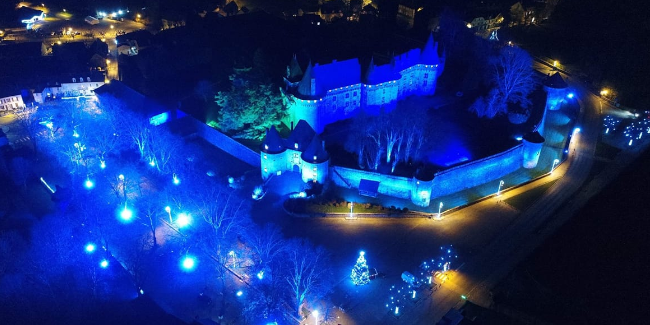 Marché de Noël et feu d'artifice au Château de Pompadour